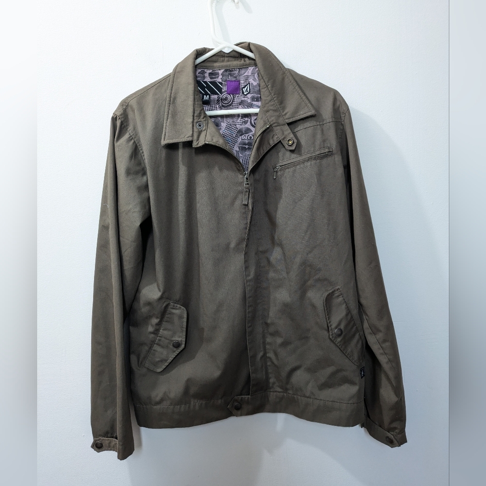 Volcom Jacket Olive Green Mens Medium